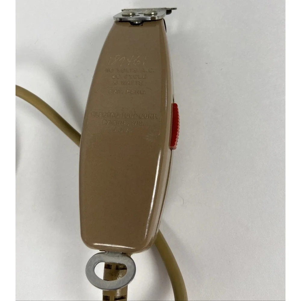 Vintage T. Edjer model AE Hair Clippers Electric Trimmer Razor Made in US Tested